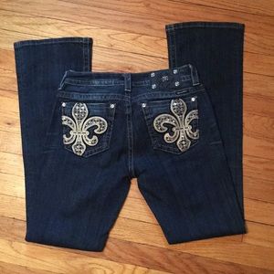 Miss Me faded wash bootcut jeans